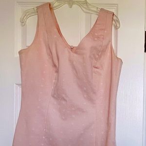 Donna Rae New York  Sleeveless V Neck Blush Pink Mini Dress Size 4